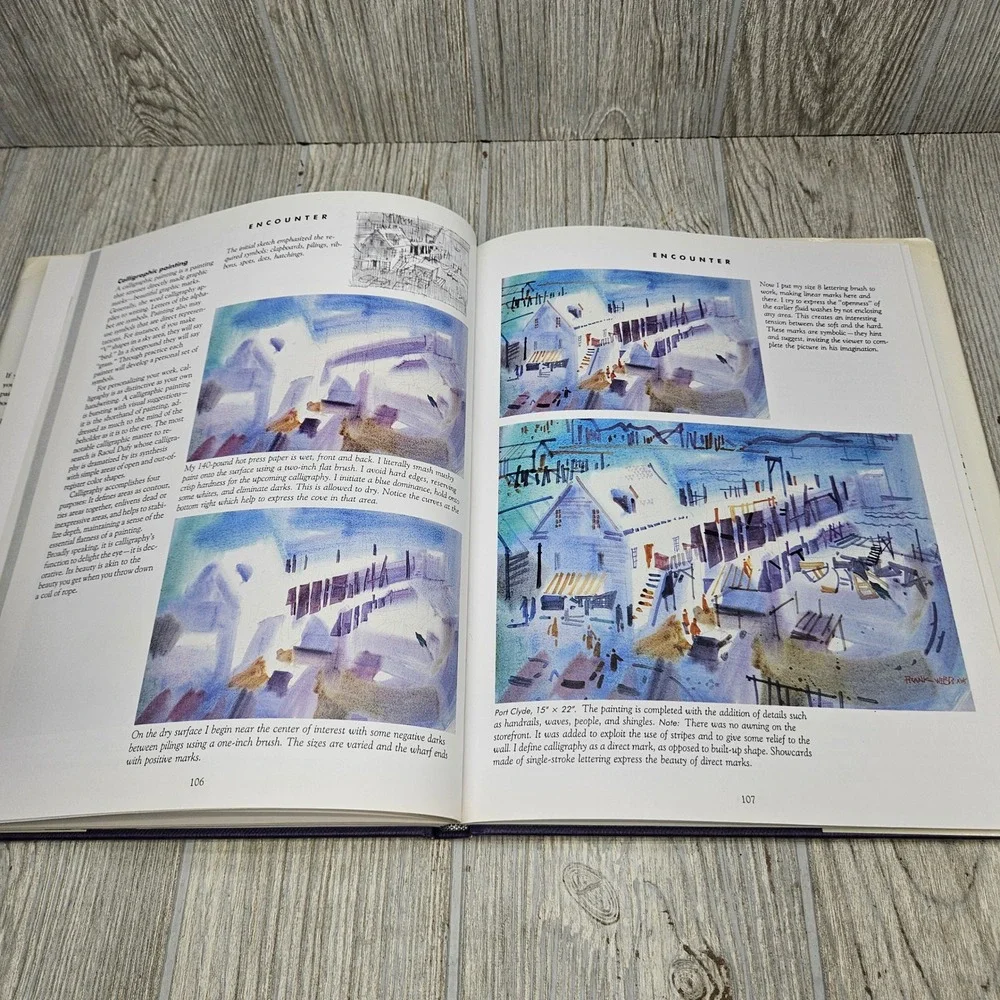 Webb on Watercolor Frank Webb‎ First Edition Hardcover 1990 Art Instruction Book